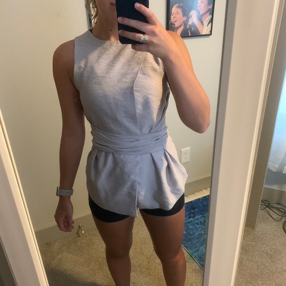 Lavender Tie-Front Shirt - Picture 1 of 7